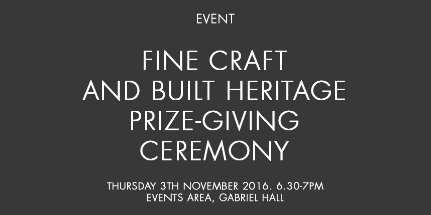 Fine craft and built heritage prize-giving ceremony