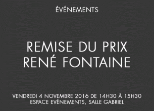 Remise de prix “René Fontaine”