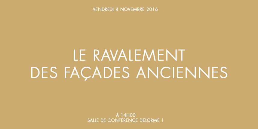 Le Ravalement des façades anciennes