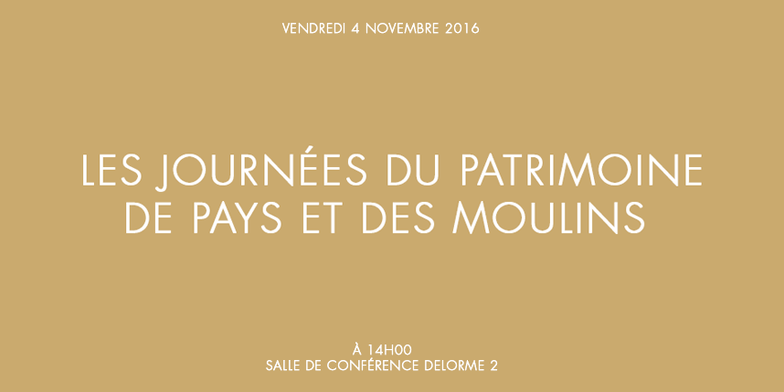 Les Journées du patrimoine de pays et des moulins