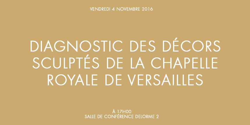 Diagnostic des décors sculptés de la chapelle royale de Versailles