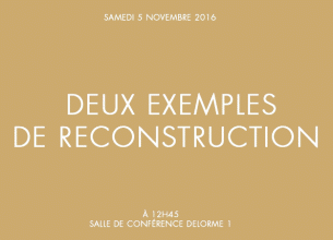 Deux exemples de reconstruction