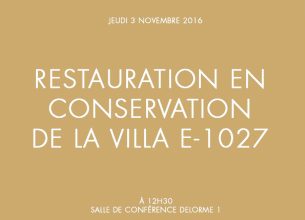 Restauration en conservation de la Villa E-1027