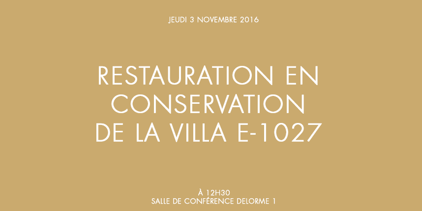 Restauration en conservation de la Villa E-1027
