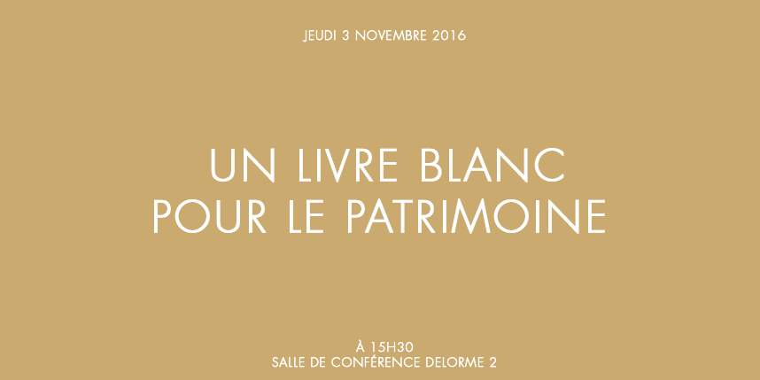 Un livre blanc pour le patrimoine
